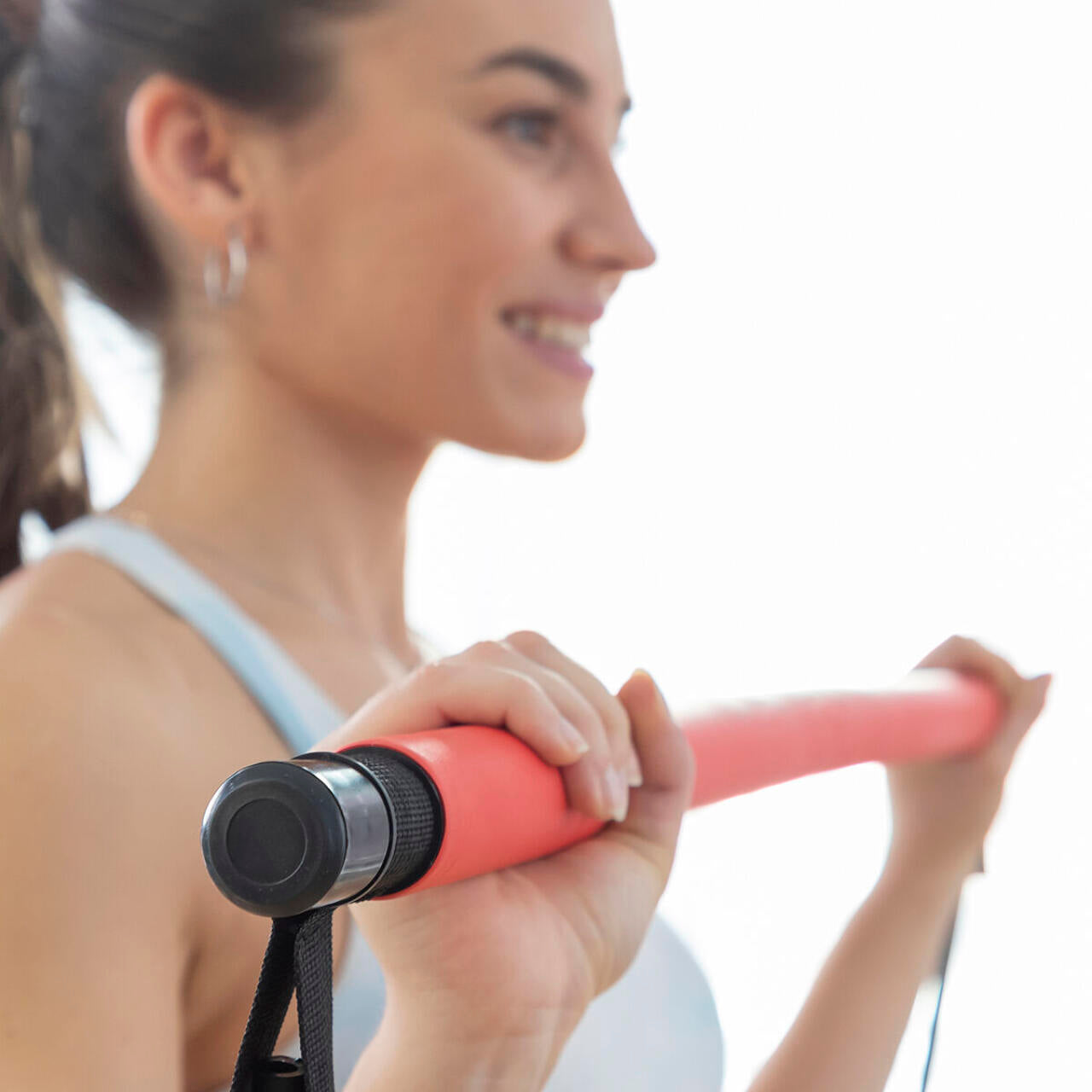 Barra de Fitness con Bandas Elásticas y Guía de Ejercicios Resibar